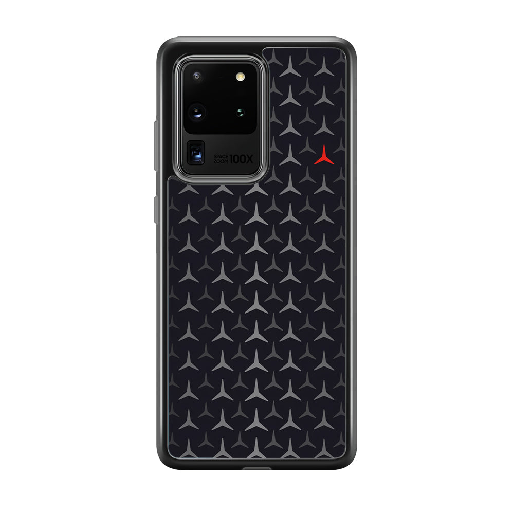 Mercedes-Benz Logos Pattern Samsung Galaxy S20 Ultra Case | Slim Rubber Case for Samsung Galaxy S20 Ultra