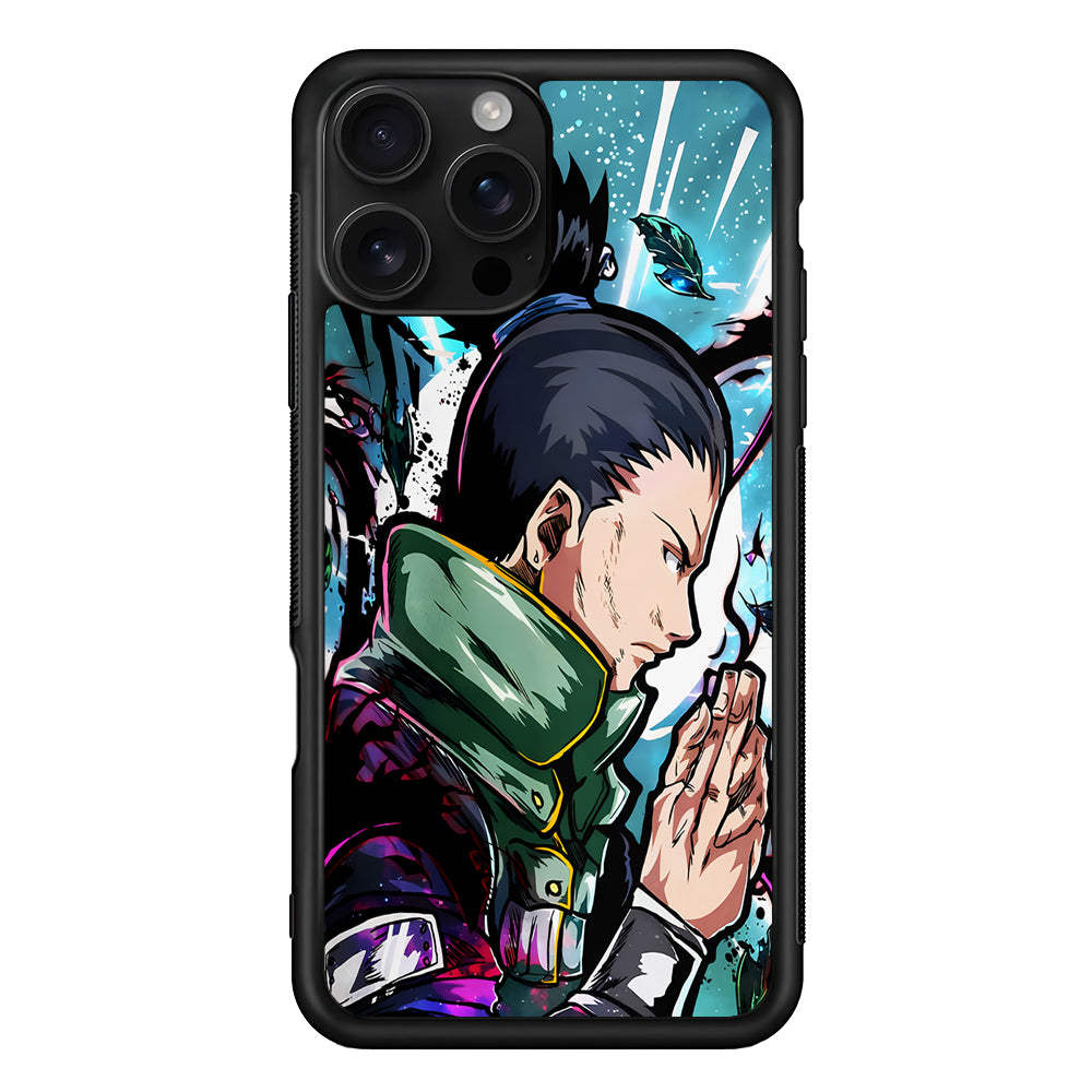 Shikamaru Nara Naruto Art iPhone 16 Pro Case | Durable Protective Case for iPhone 16 Pro