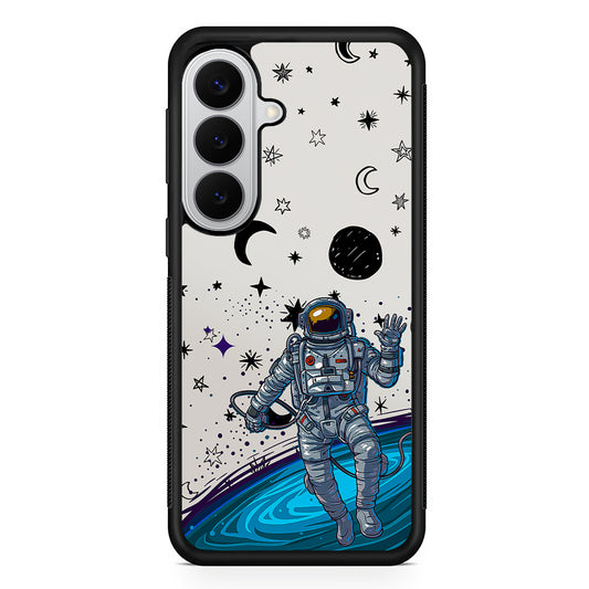 Astronaut Lost in Space Samsung Galaxy S26 Case | Protective Rubber Cover