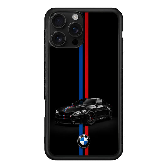 BMW M4 Coupe Racing Stripe iPhone 16 Pro Case | Slim Rubber Case for iPhone 16 Pro