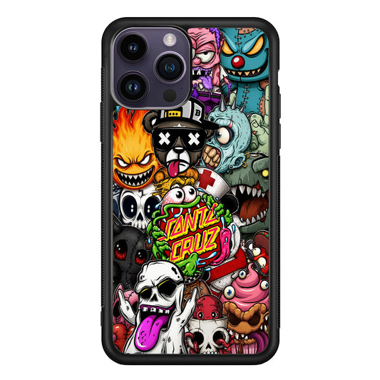 Santa Cruz Skateboard Monster iPhone 14 Pro Max Case | Slim Rubber Case for iPhone 14 Pro Max