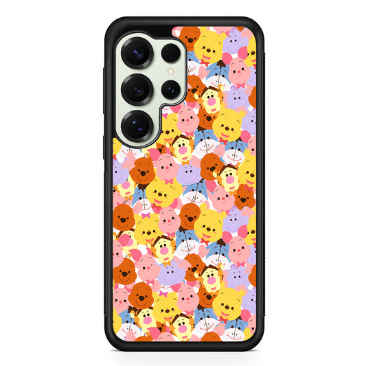 Faces of Winnie The Pooh and Friends Samsung Galaxy S25 Ultra Case | Durable Rubber Case for Samsung Galaxy S25 Ultra