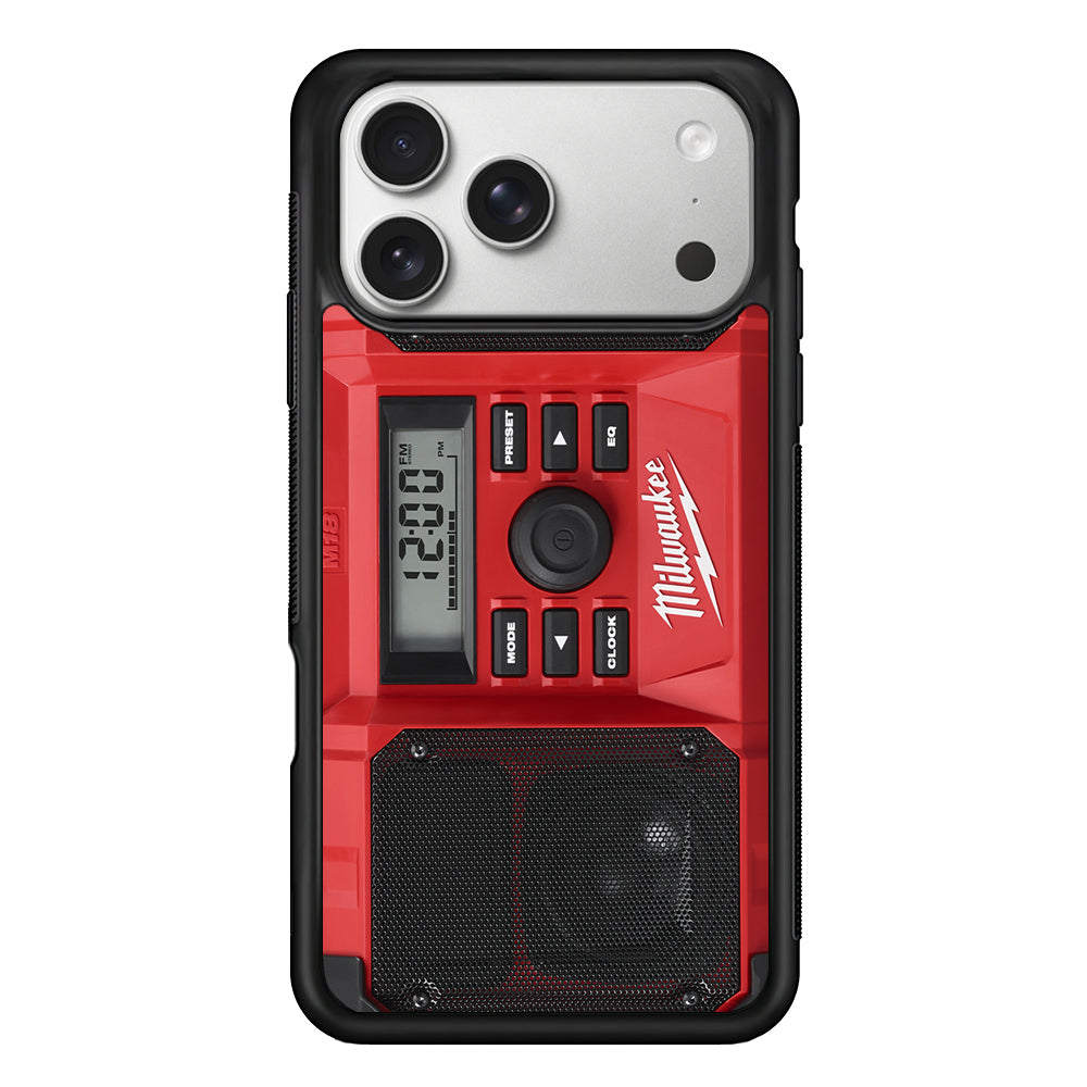 Milwaukee Tool Radio iPhone 17 Pro Case | Slim Rubber Case for iPhone 17 Pro