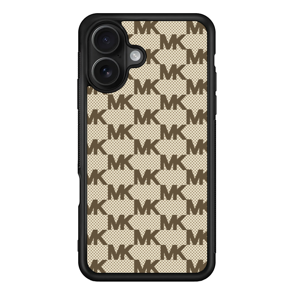 Michael Kors Polka Dot Backdrop iPhone 16 Case | Slim Rubber Case for iPhone 16