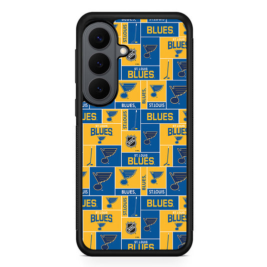 St. Louis Blues Pattern Samsung Galaxy S26 Plus Case | Slim Rubber Case for Samsung Galaxy S26 Plus