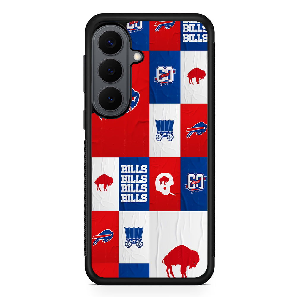 Buffalo Bills Collage Samsung Galaxy S26 Plus Case | Slim Rubber Case for Samsung Galaxy S26 Plus