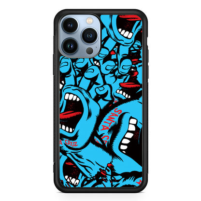 Santa Cruz Skateboard Pattern 2D Rubber Phone Case | Durable Phone Case