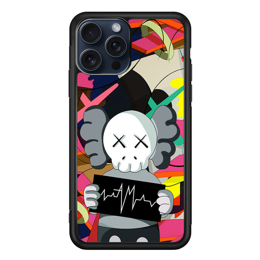 Kaws Signature to The World iPhone 15 Pro Max Case | Slim Rubber Case for iPhone 15 Pro Max