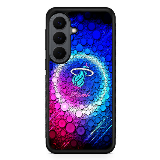 Miami Heat Bubble Samsung Galaxy S26 Plus Case | Slim Rubber Case for Samsung Galaxy S26 Plus