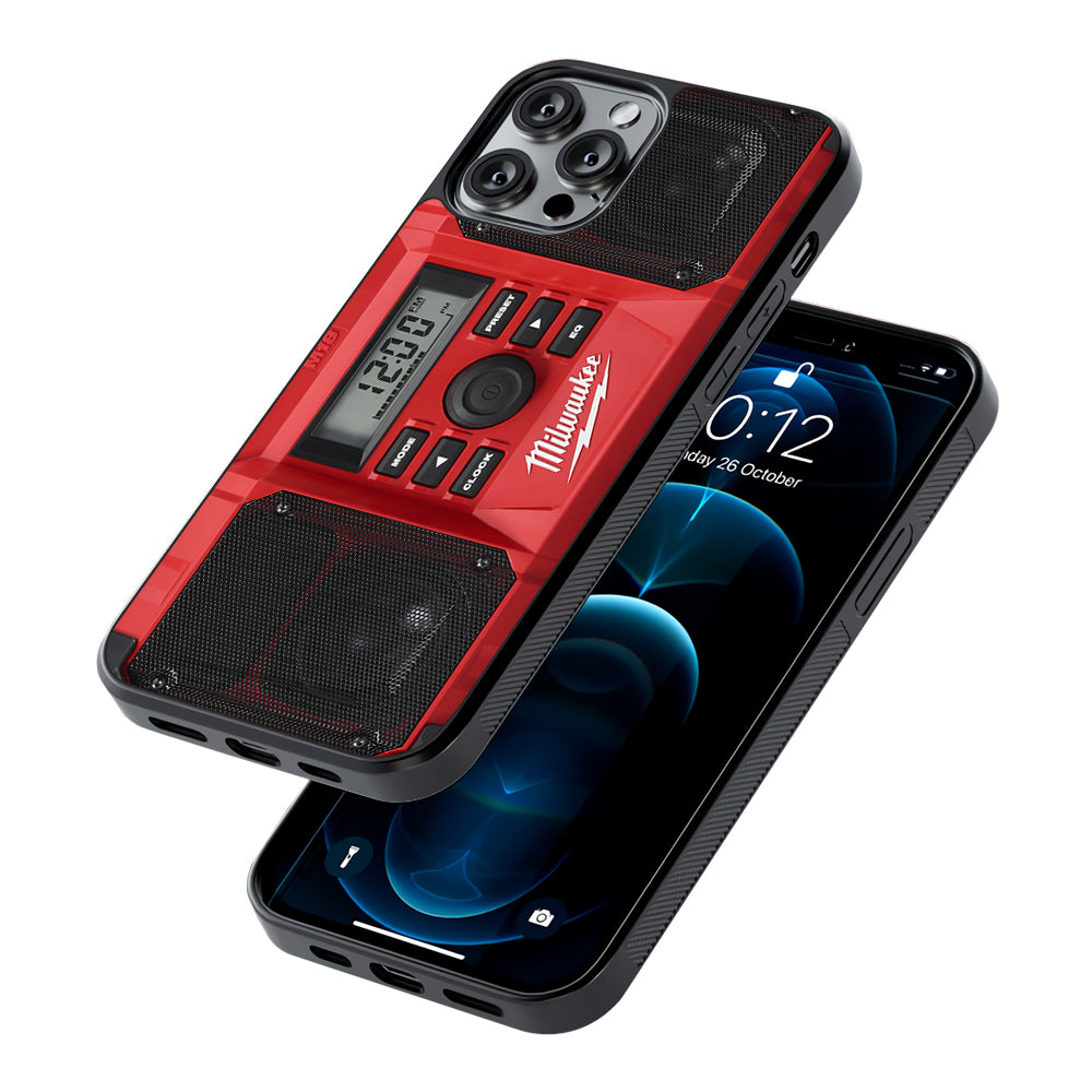 Milwaukee Tool Radio 2D Rubber Phone Case | Durable Phone Case