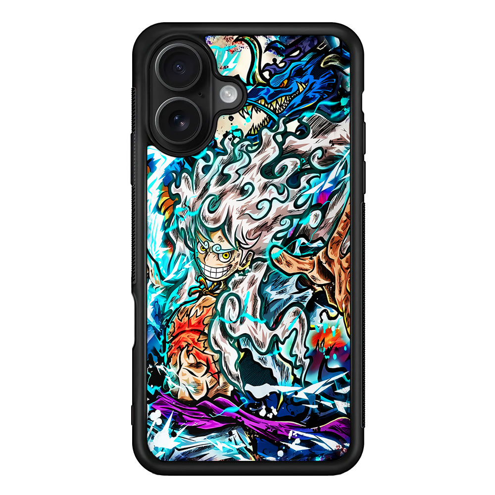 Luffy Gear 5 VS Kaido iPhone 16 Case - Oxvistore