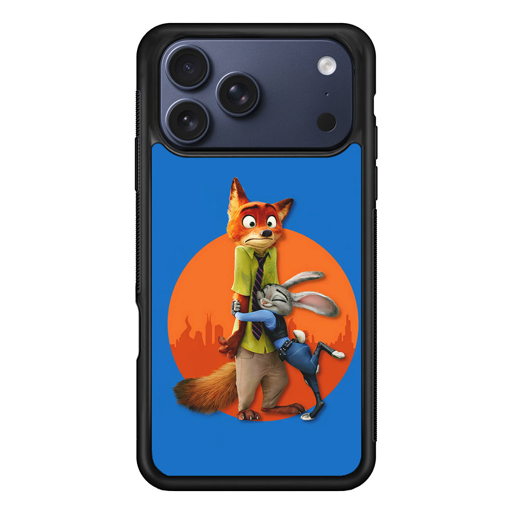Zootopia Nick and Judy Hug iPhone 17 Pro Max Case | Slim Protective Cover for iPhone 17 Pro Max