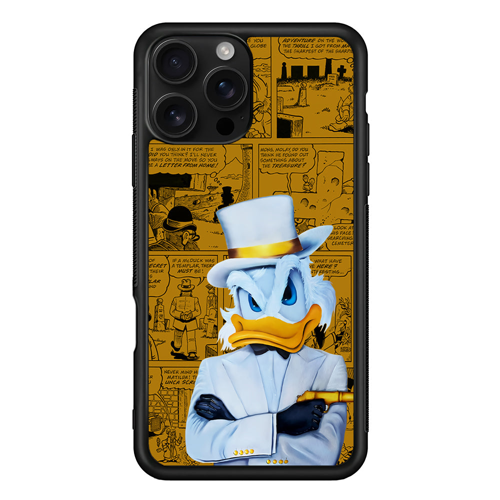Scrooge McDuck Comic iPhone 16 Pro Case | Durable Protective Case for iPhone 16 Pro