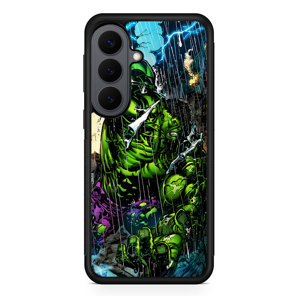 Angry Hulk Destroys The City Samsung Galaxy S26 Plus Case | Slim Rubber Case for Samsung Galaxy S26 Plus