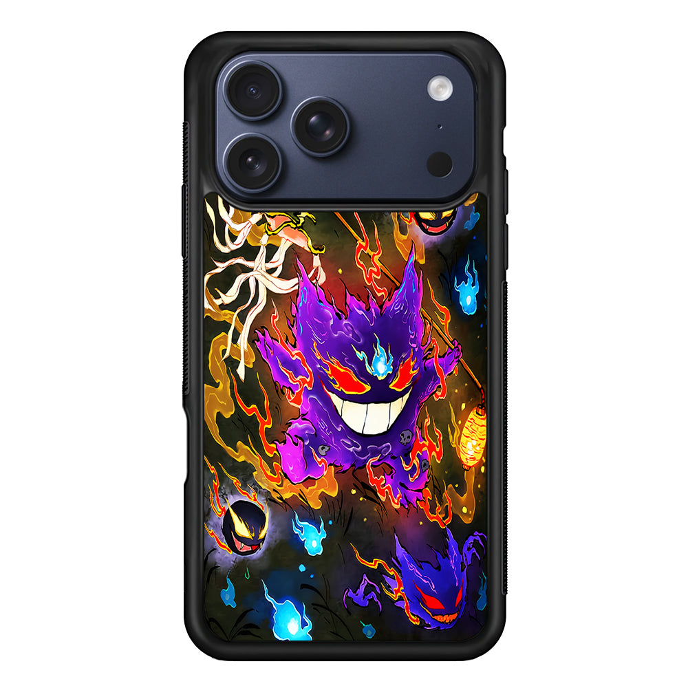 Pokemon Gengar Evolution iPhone 17 Pro Max Case | Slim Protective Cover for iPhone 17 Pro Max