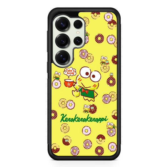 Kerokerokeroppi Take a Break Samsung Galaxy S25 Ultra Case | Durable Rubber Case for Samsung Galaxy S25 Ultra