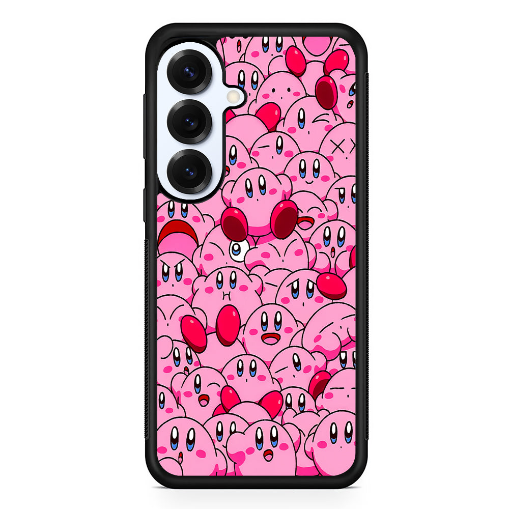 Cute Kirby Pink Aesthetic Samsung Galaxy S25 Plus Case | Slim Rubber Cover for Samsung Galaxy S25 Plus