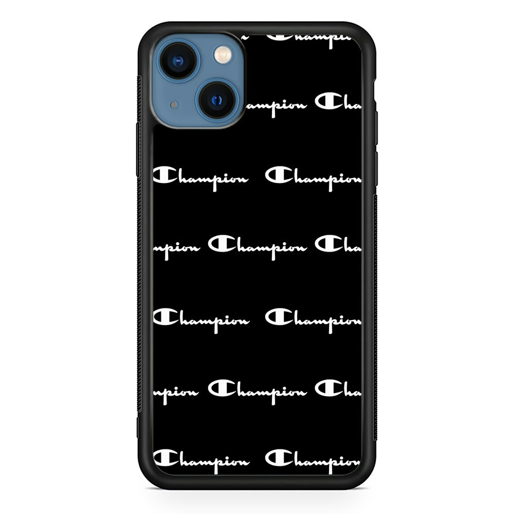 Champion Bland And White iPhone 15 Case | Slim Rubber Case for iPhone 15