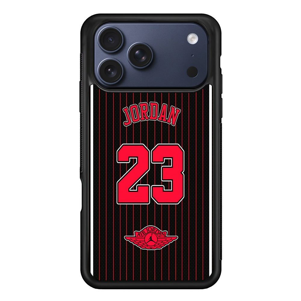 Air Jordan Emblem on Jersey iPhone 17 Pro Max Case | Durable Rubber Case for iPhone 17 Pro Max