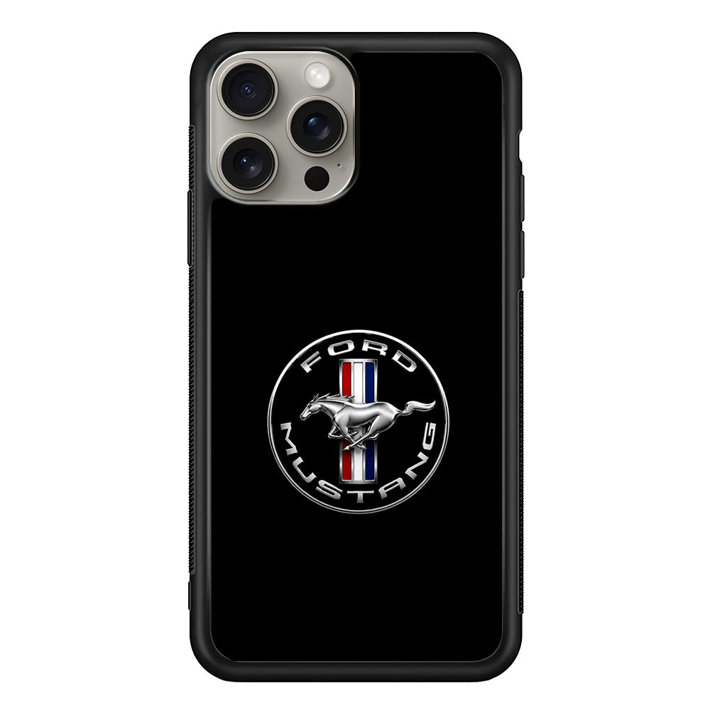Ford Mustang Icon of Speed iPhone 15 Pro Case | Slim Rubber Case for iPhone 15 Pro