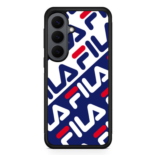 Fila Patern in Slope Samsung Galaxy S26 Plus Case | Slim Rubber Case for Samsung Galaxy S26 Plus
