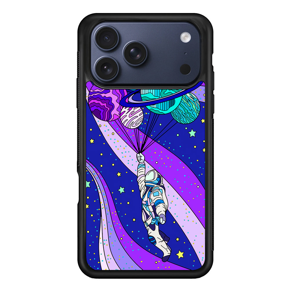 Astronaut Space Planetary Balloon iPhone 17 Pro Max Case | Slim Protective Cover for iPhone 17 Pro Max