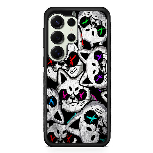 Bad Cat Heads Samsung Galaxy S25 Ultra Case | Durable Rubber Case for Samsung Galaxy S25 Ultra