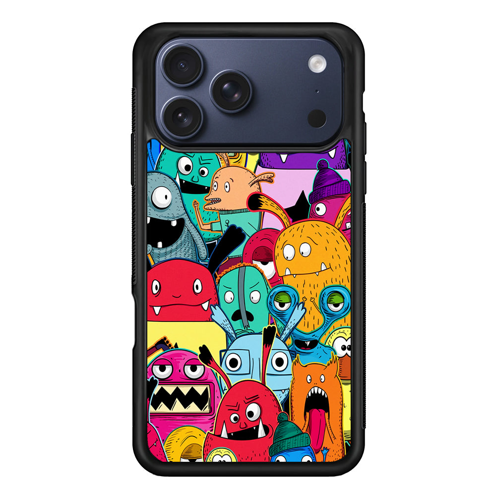 Doodle Monsters Graffiti Art iPhone 17 Pro Max Case | Slim Protective Cover for iPhone 17 Pro Max