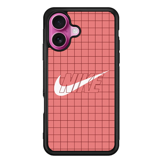 Nike Red Square Spot iPhone 17 Case - Slim Rubber Case for iPhone 17