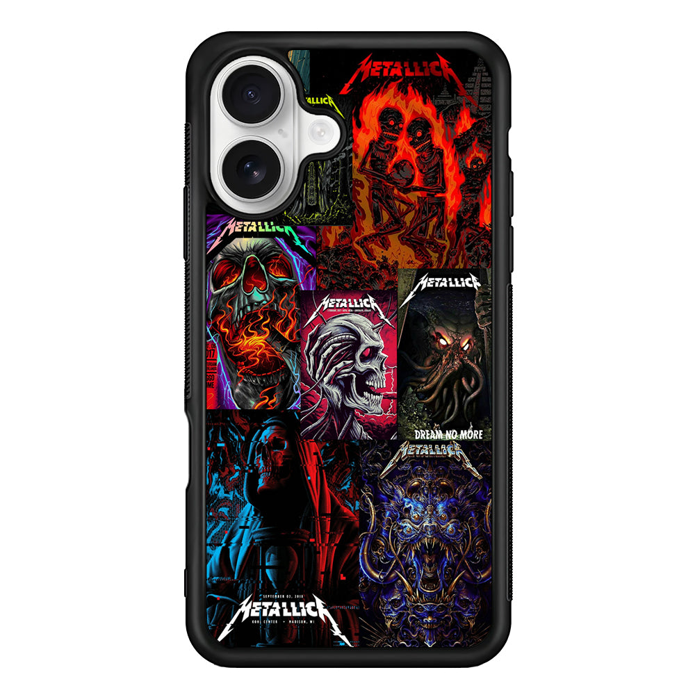 The Art of Metallica iPhone 16 Plus Case | Durable Protective Rubber Cover
