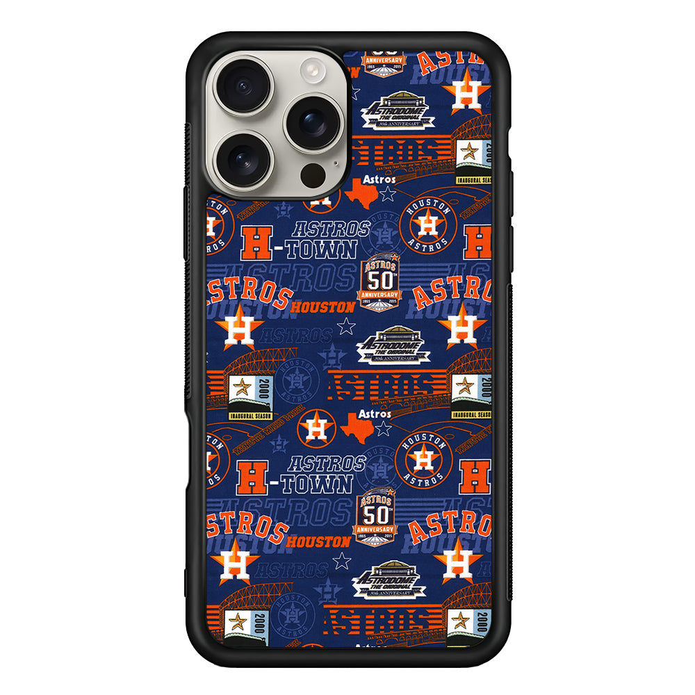 Houston Astros Retro iPhone 16 Pro Max Case | Stylish Protective Case for iPhone 16 Pro Max