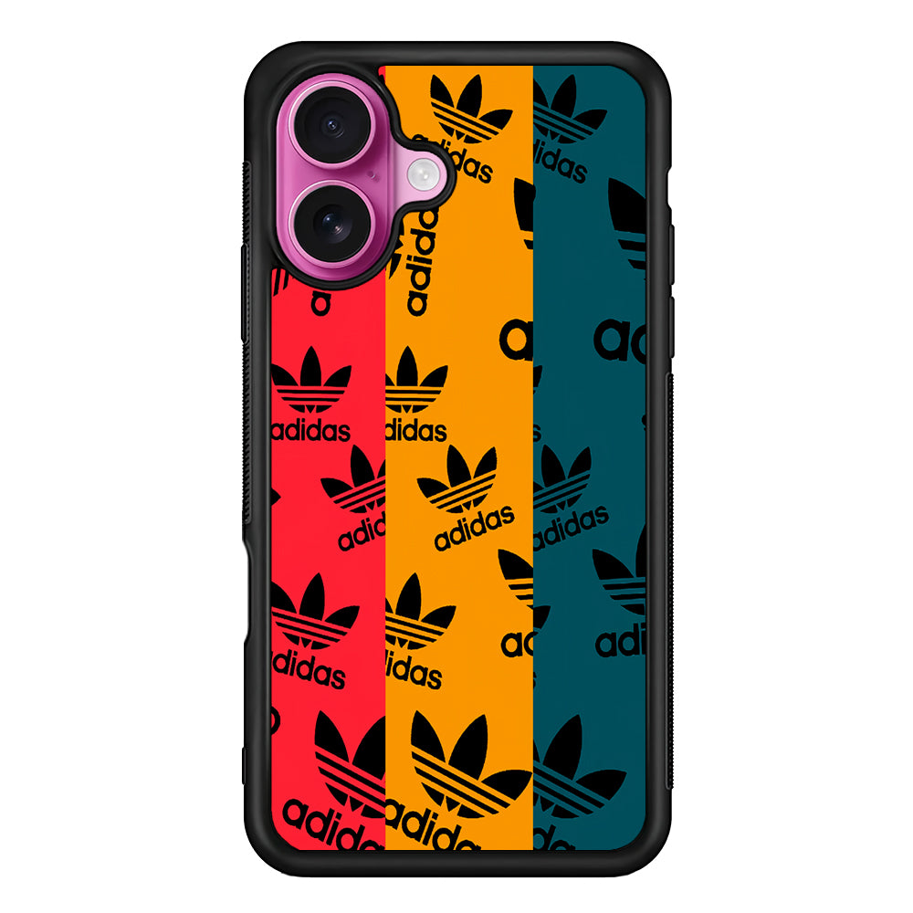 Adidas Logo Three Colours iPhone 17 Case - Slim Rubber Case for iPhone 17
