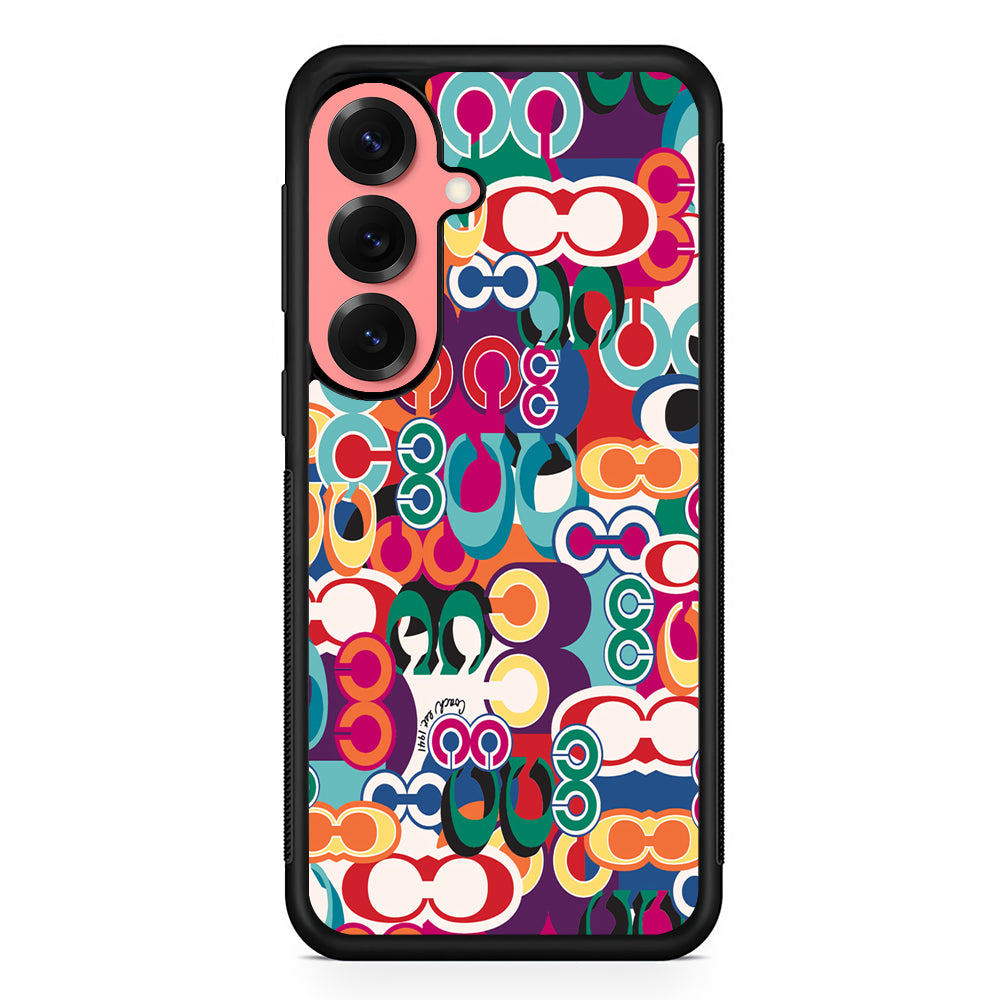Coach Colorful Samsung Galaxy S25 Case | Slim Rubber Case for Samsung Galaxy S25