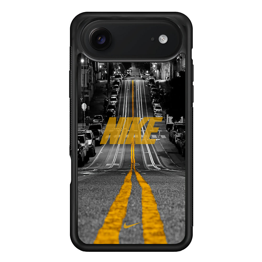 Nike Night Yellow Flames iPhone 17 Air Case | Protective Case for iPhone 17 Air