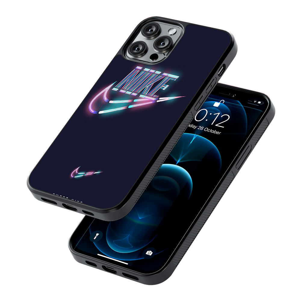 Nike Glowing 2D Rubber Phone Case | Slim Protective Phone Case
