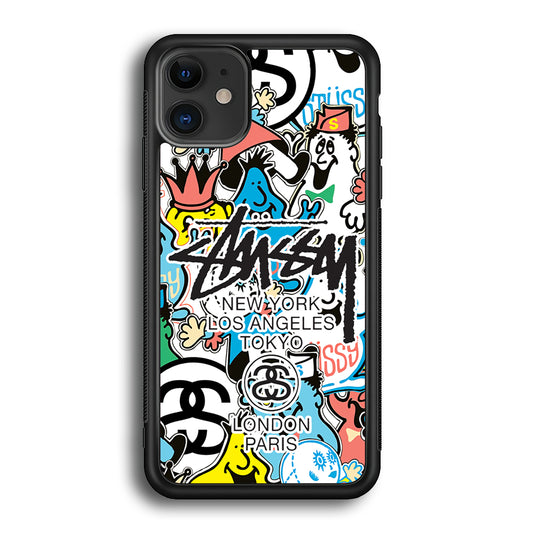 Stussy Doodle Doll iPhone 12 Case | Slim Rubber Case for iPhone 12
