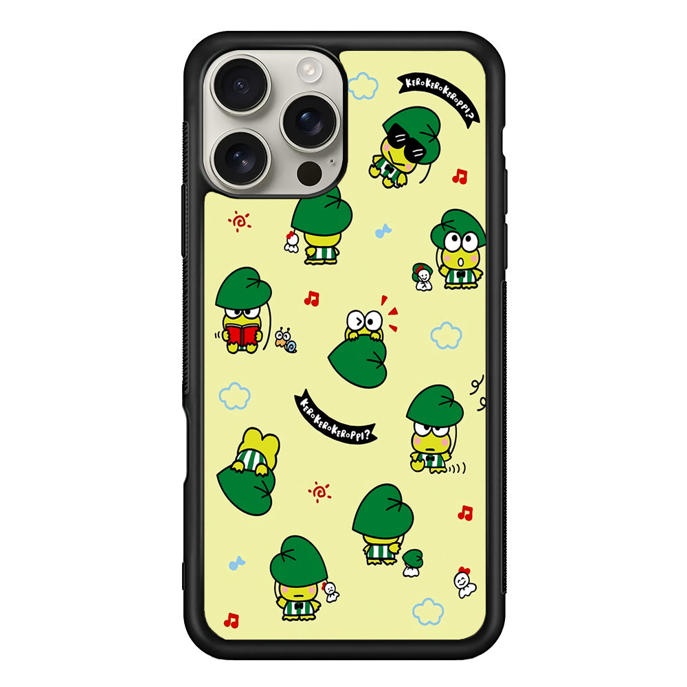 Keroppi Frog Activity Cartoon iPhone 16 Pro Max Case | Stylish Protective Case for iPhone 16 Pro Max