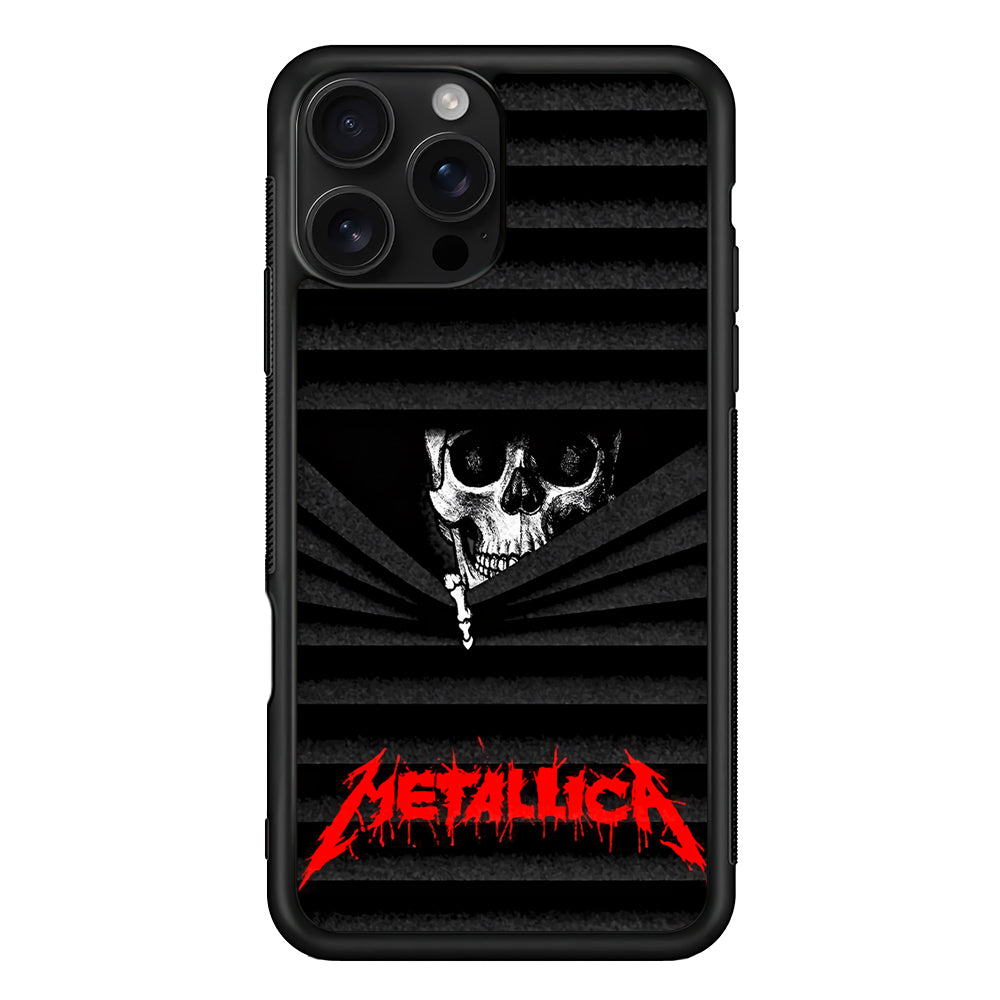 Metallica Art Skull Face iPhone 16 Pro Case | Durable Protective Case for iPhone 16 Pro