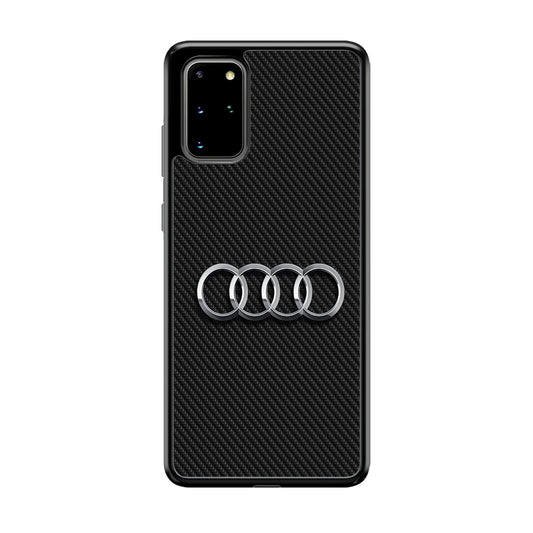 Audi Metal Against a Dark Carbon Samsung Galaxy S20 Plus Case | Slim Rubber Case for Samsung Galaxy S20 Plus