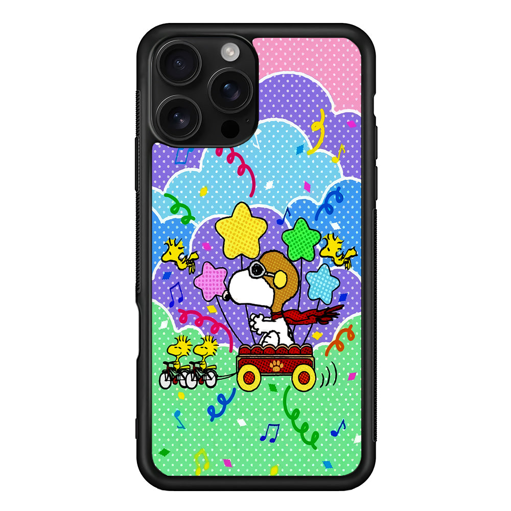 Woodstock Pulled Snoopy iPhone 16 Pro Case | Durable Protective Case for iPhone 16 Pro