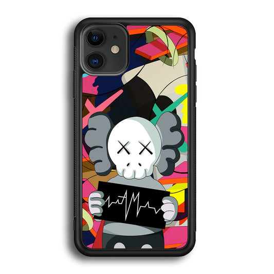 Kaws Signature to The World iPhone 12 Case | Slim Rubber Case for iPhone 12