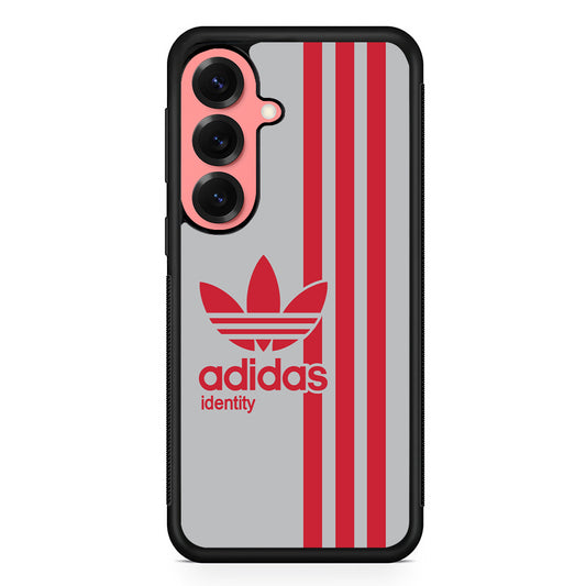 Adidas Red Identity Samsung Galaxy S25 Case | Slim Protective Cover for Samsung Galaxy S25