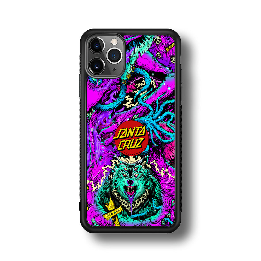 Santa Cruz Skateboard Wolf iPhone 11 Pro Max Case | Slim Rubber Case for iPhone 11 Pro Max
