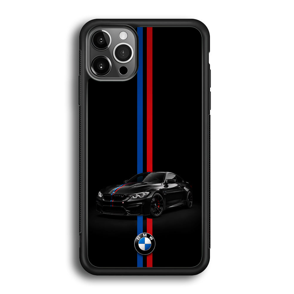 BMW M4 Coupe Racing Stripe iPhone 12 Pro Max Case | Slim Rubber Case for iPhone 12 Pro Max