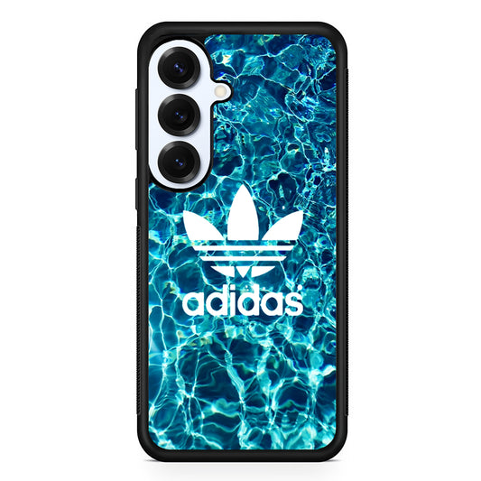 Adidas Logo Water Background Samsung Galaxy S25 Plus Case | Durable Samsung Galaxy S25 Plus Phone Case