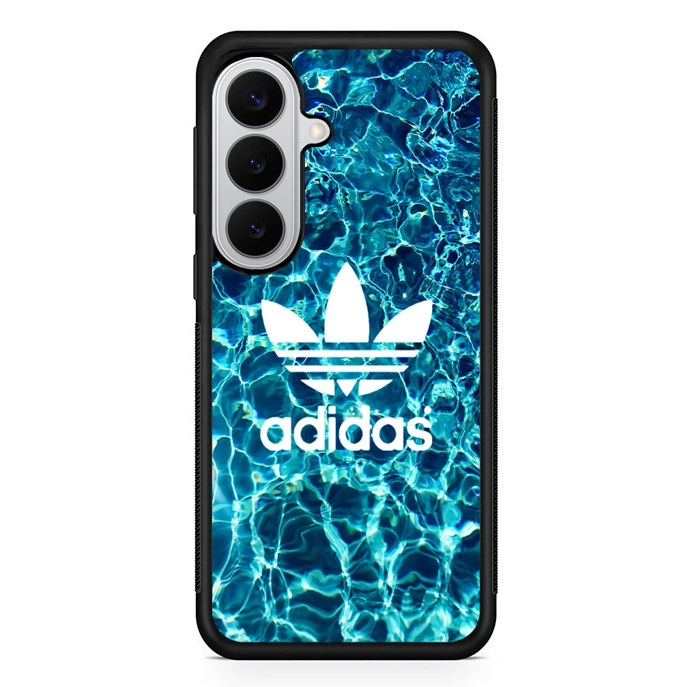 Adidas Logo Water Background Samsung Galaxy S26 Case | Slim Samsung Galaxy S26 Rubber Case