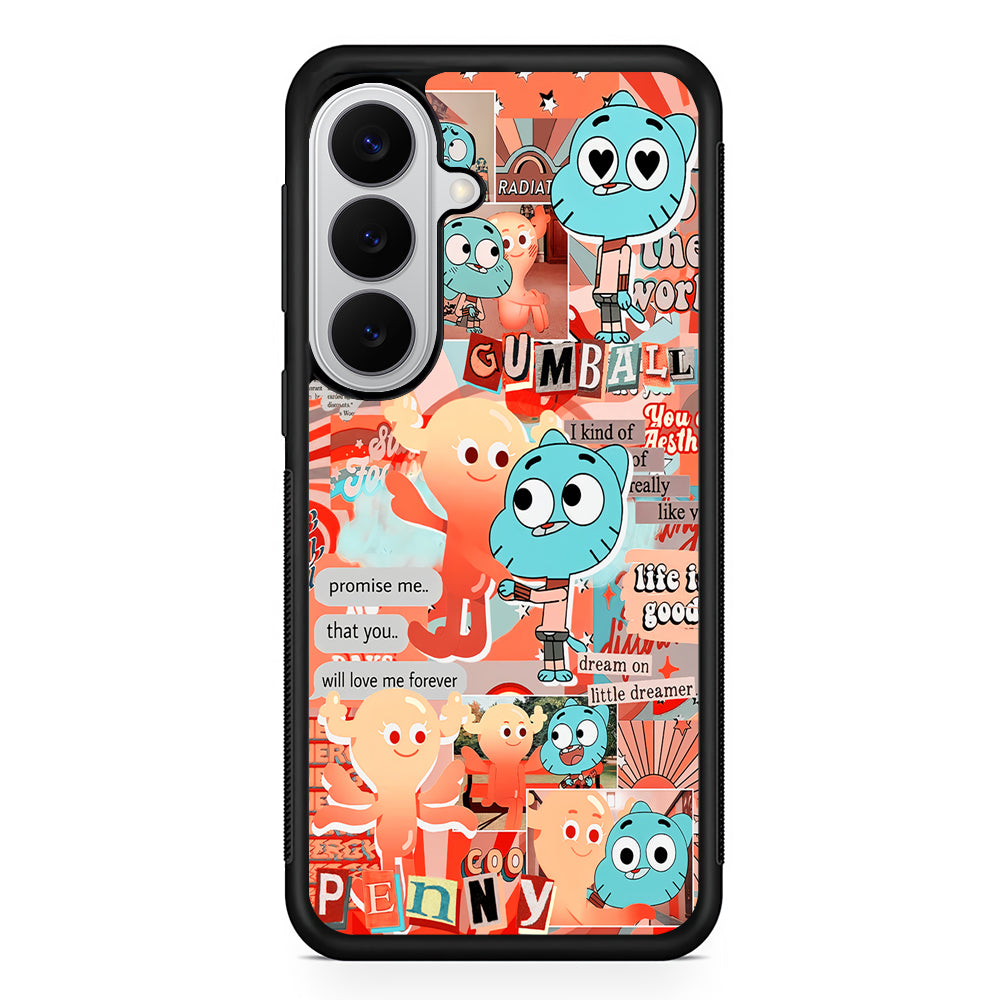 Gumball and Penny Aesthetic Samsung Galaxy S26 Case | Protective Rubber Cover