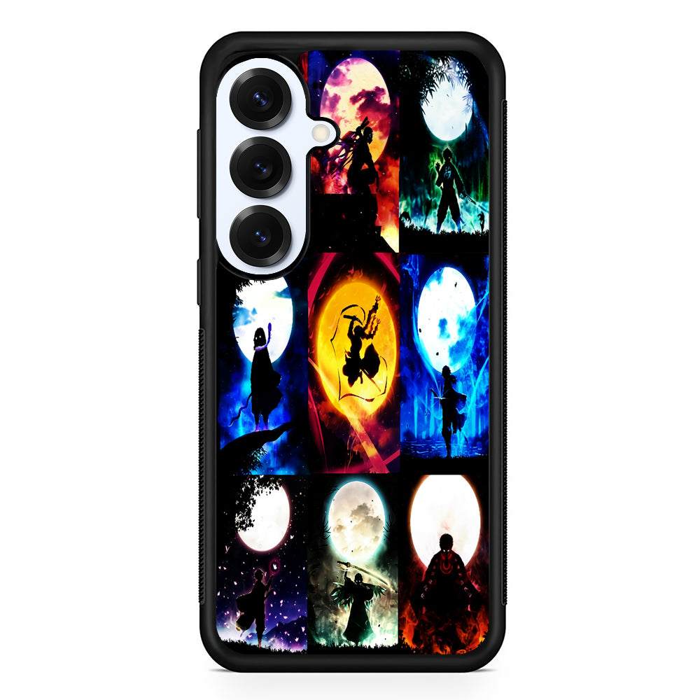 Demon Slayer Character Collage Samsung Galaxy S25 Plus Case | Slim Rubber Cover for Samsung Galaxy S25 Plus