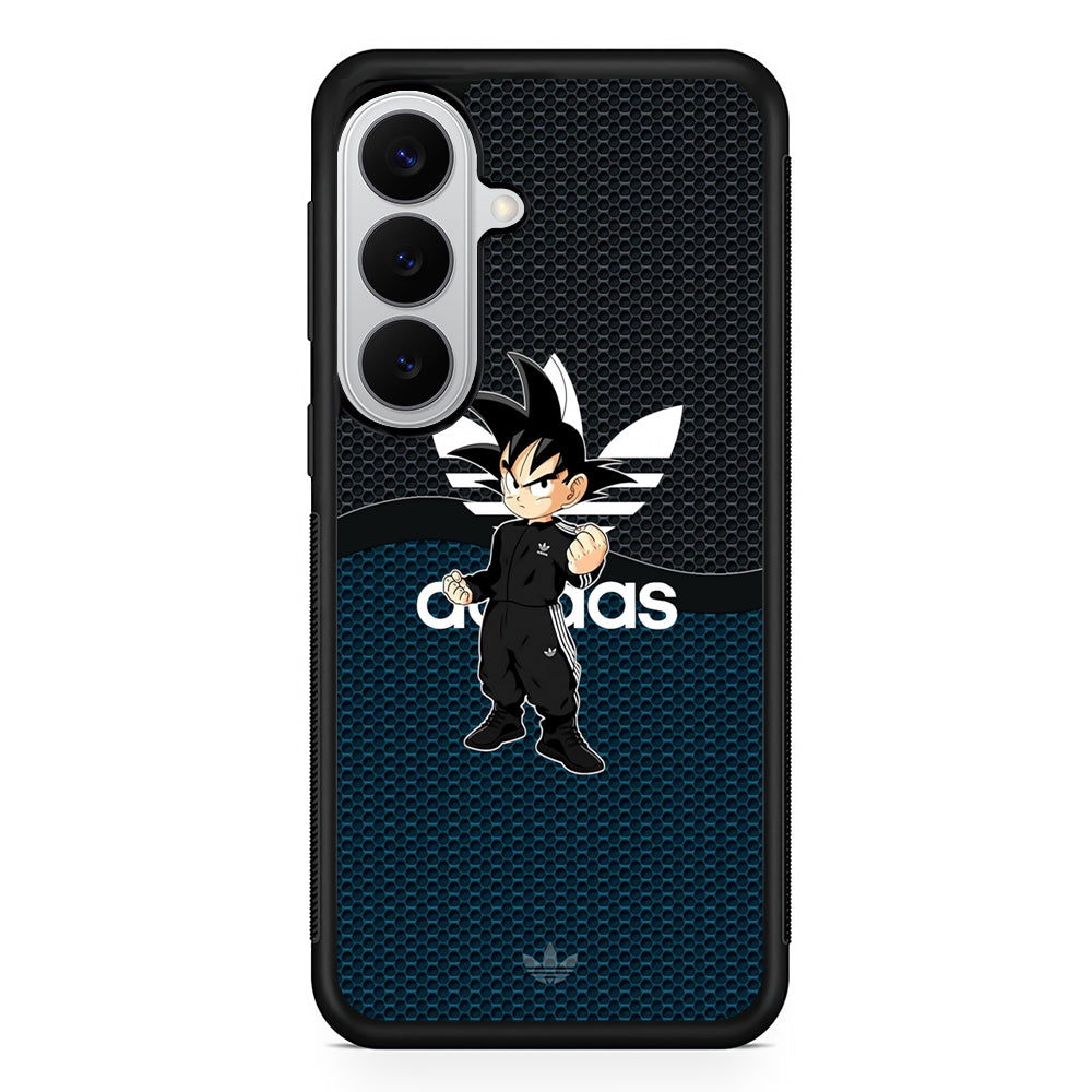 Adidas Suit with Goku Fight Mode Samsung Galaxy S26 Case | Slim Samsung Galaxy S26 Rubber Case