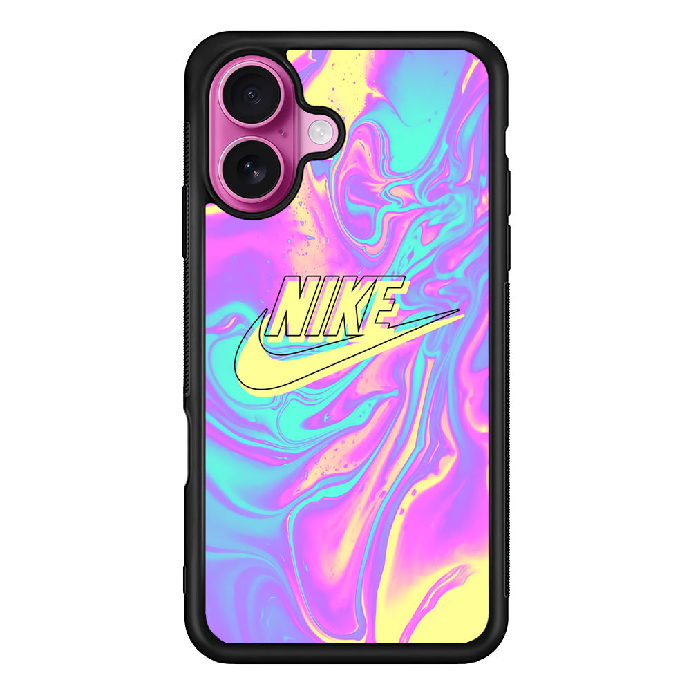 Nike Marble Liquid iPhone 17 Case - Slim Rubber Case for iPhone 17